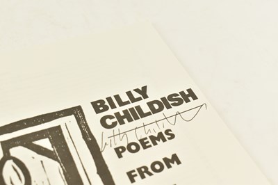 Lot 56 - CHILDISH, BILLY. SIX SIGNED FIRST EDITION BOOKS