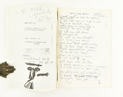 Lot 56 - CHILDISH, BILLY. SIX SIGNED FIRST EDITION BOOKS